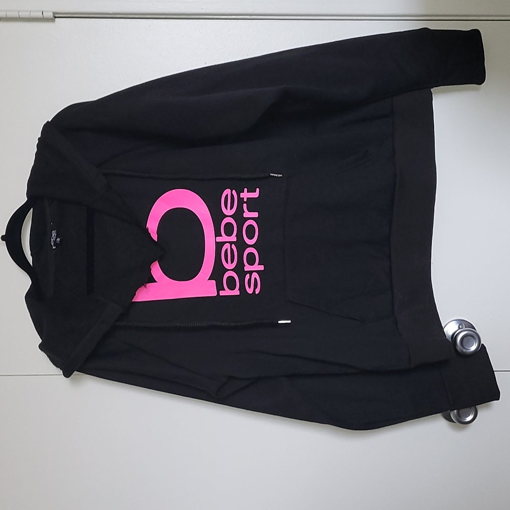 BEBE SPORT hoodie 2x black LS